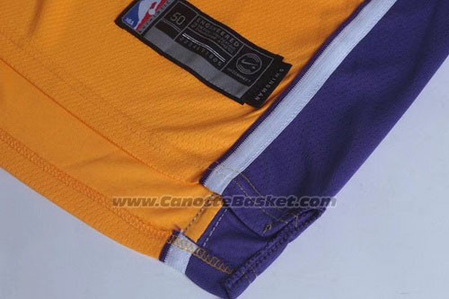 Maglia Los Angeles Lakers Lebron James #23 Icon 2017-18 Giallo